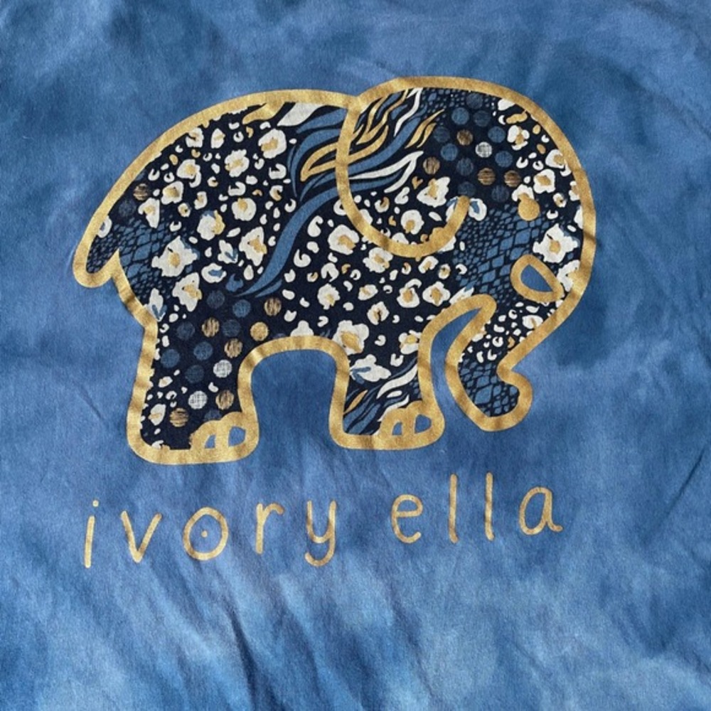 Ivory Ella‎ Sapphire Cloud Tie Dye Oversized Long Sleeve Shirt Size XS